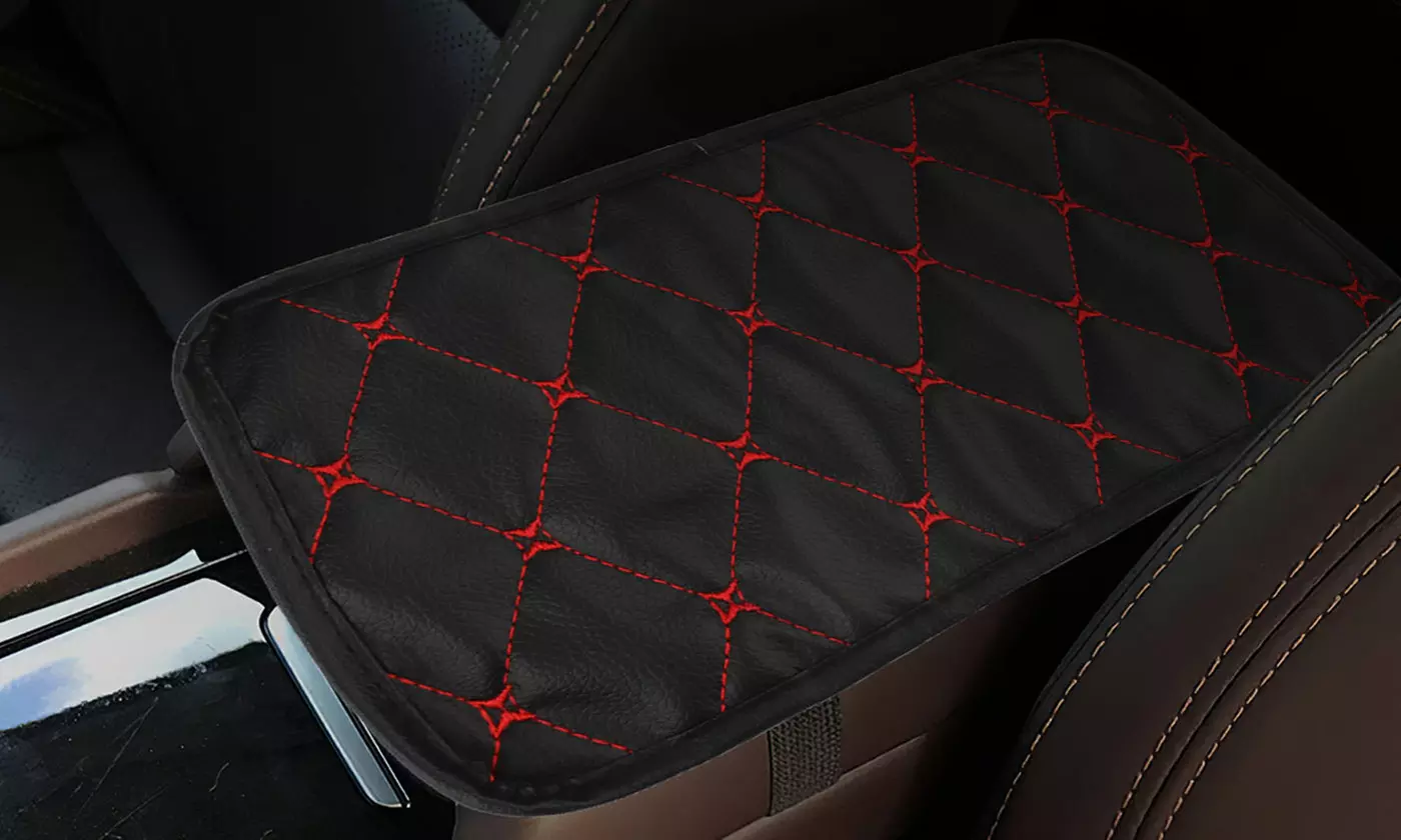 Auto Armrest Pad Cover Center Console Box PU Leather Cushion Mat Car Accessories