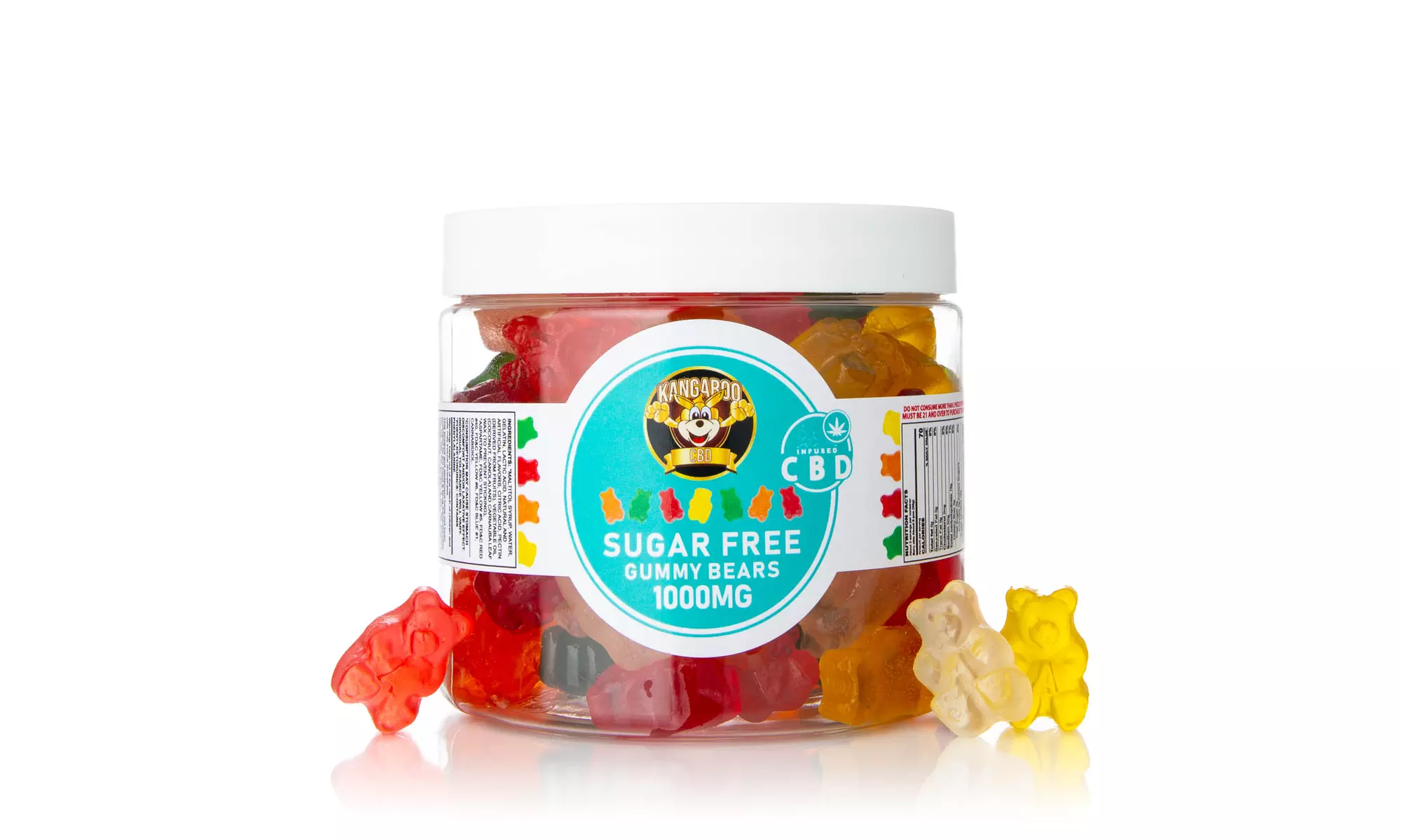 Sugar-Free Organic CBD Gummies from Kangaroo (150mg-5000mg)