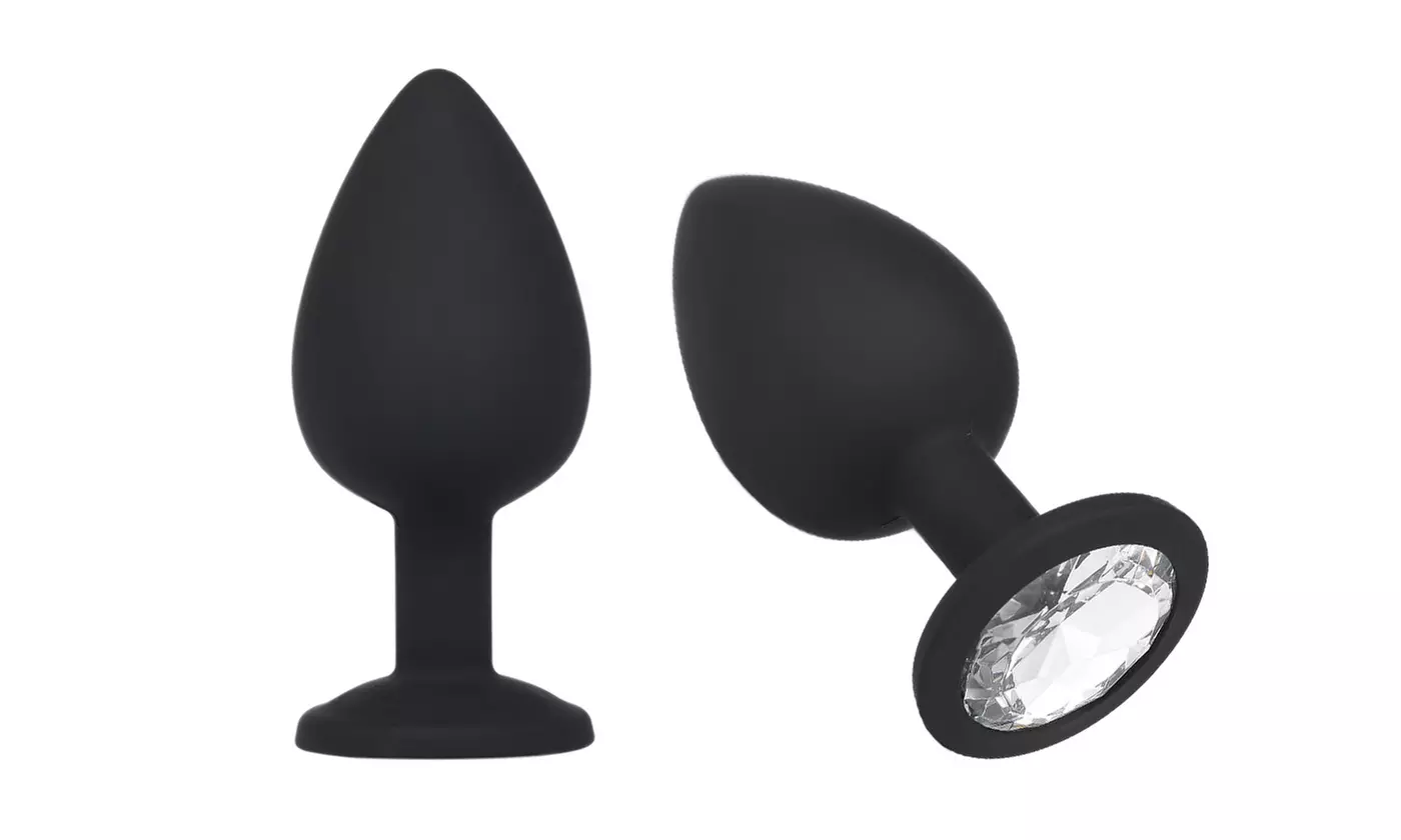 3Pc/Set Silicone Diamond Anal Plug Soft Massager Jewelry Anal Sex Toys Trainer