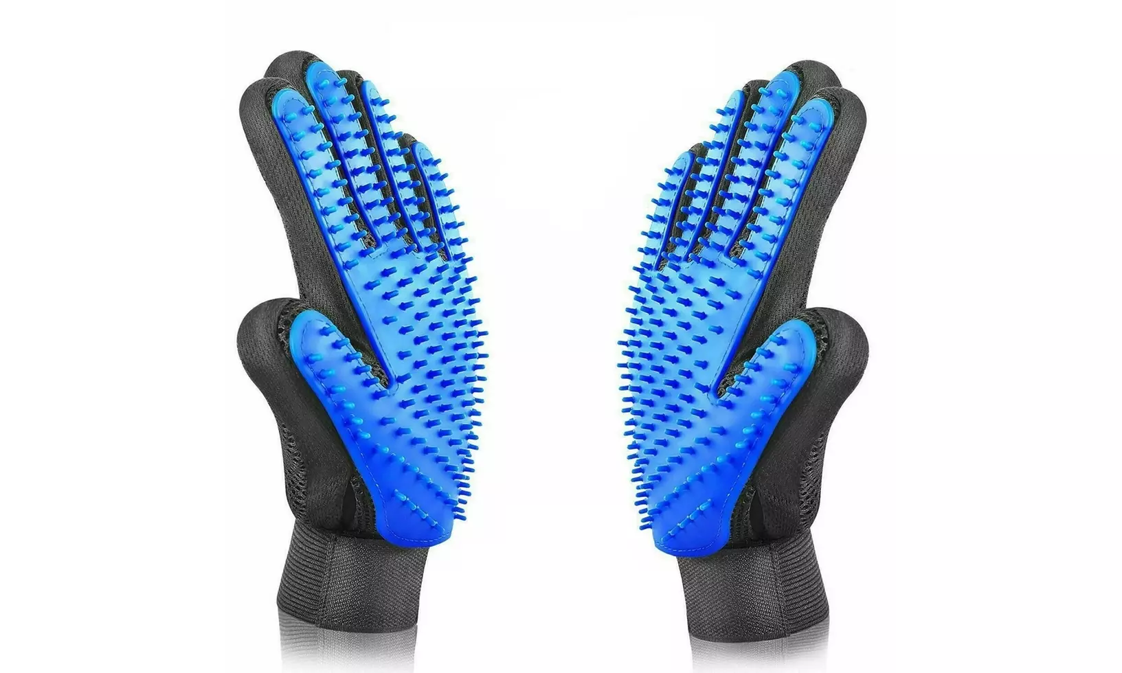 Pet Grooming Gloves Brush Dog Cat Hair Remover Mitt Massage Deshedding 