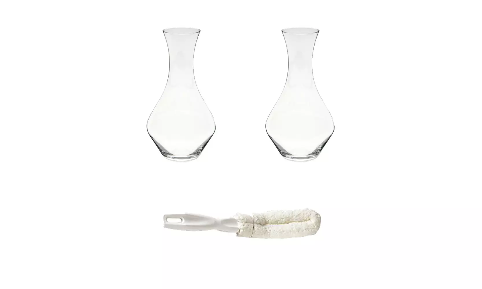 Riedel Cabernet Wine Decanter (Set of 2 ) &  Crystal Stemware Washing Brush - Primary Image