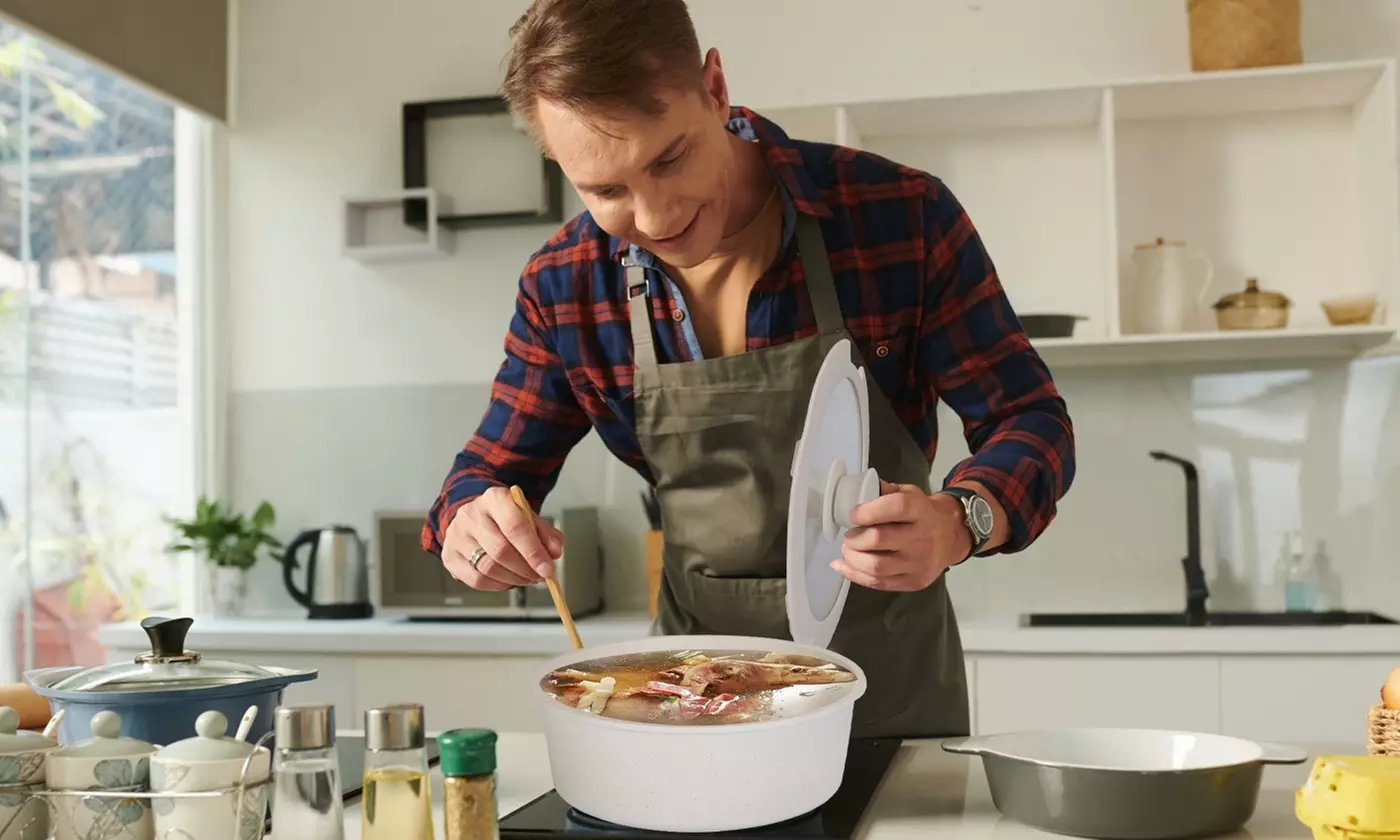NewHome Non-Stick Granite Cookware Set Induction Kitchen Pots and Pans Sets