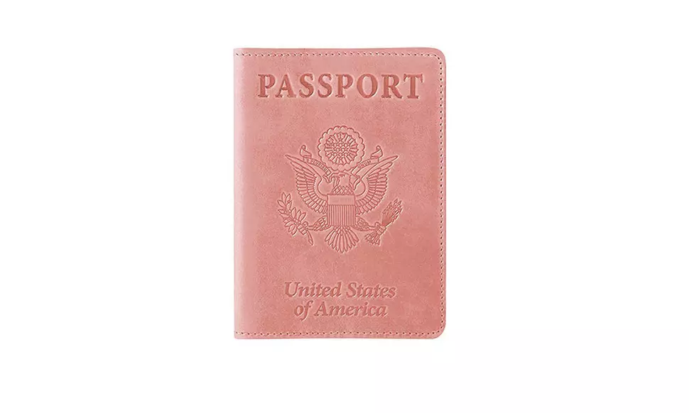 Slim Passport Card Holder Cover Faux Leather Travel Wallet