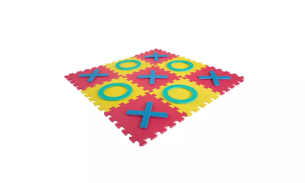 Hey! Play! Giant Interlocking Foam Square Tic-Tac-Toe Game - Second Medium