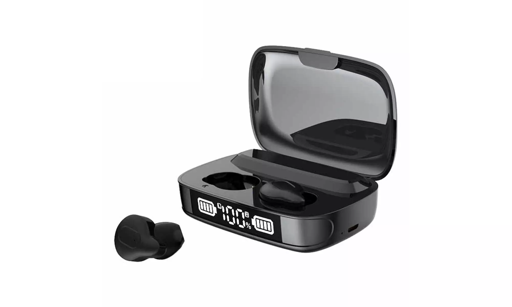 Wireless Earphones Bluetooth 5.0 9D Stereo Waterproof Earbuds With Microphone - Primary Image