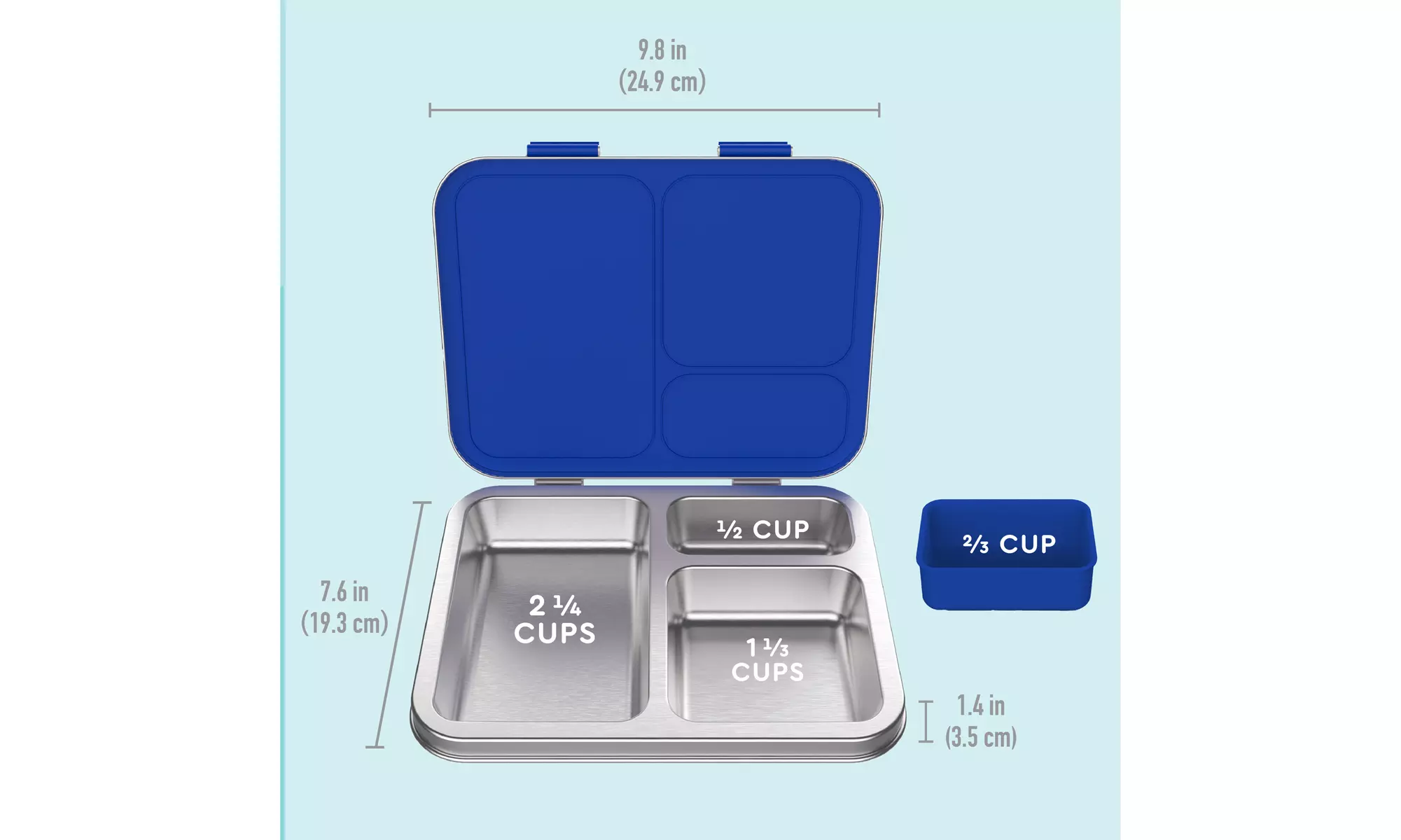 Bentgo Kids Stainless Steel Leak-Resistant Lunch Box