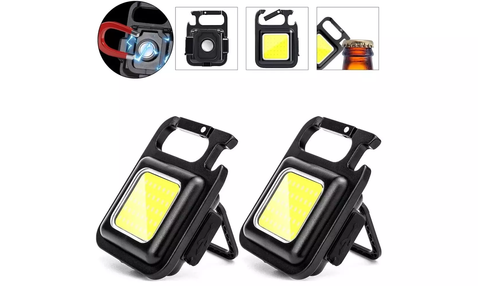 Everlast Mini LED Flashlight Portable Keychain COB Rechargeable Light - Primary Image