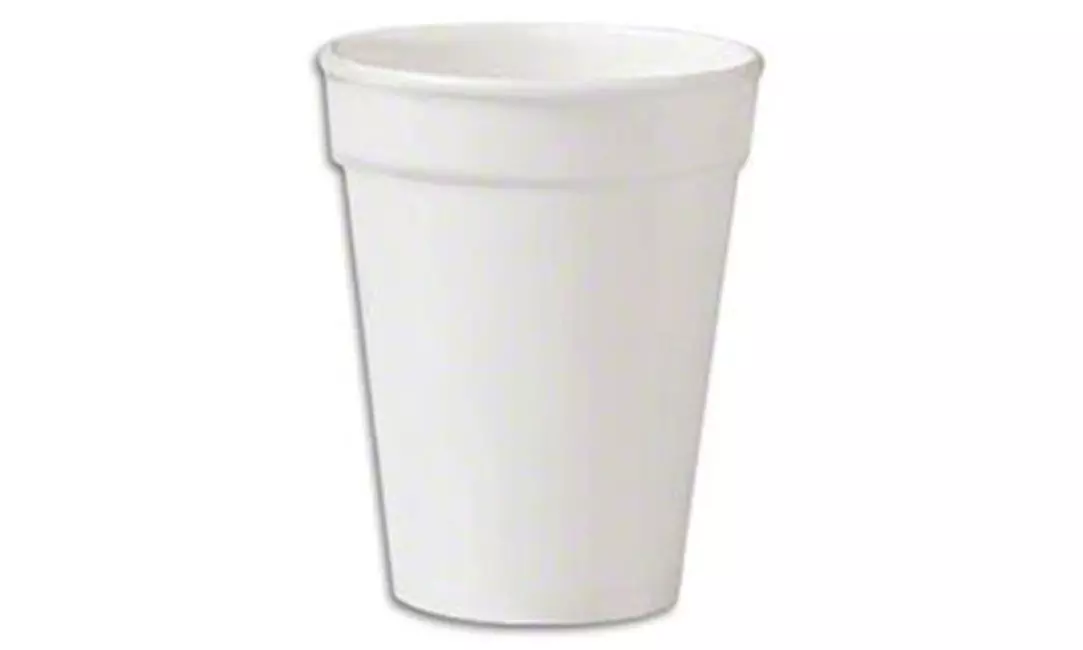 Wincup 12C18 12 oz White Foam Cups Compac High Sheen - Case of 1000 - Primary Image