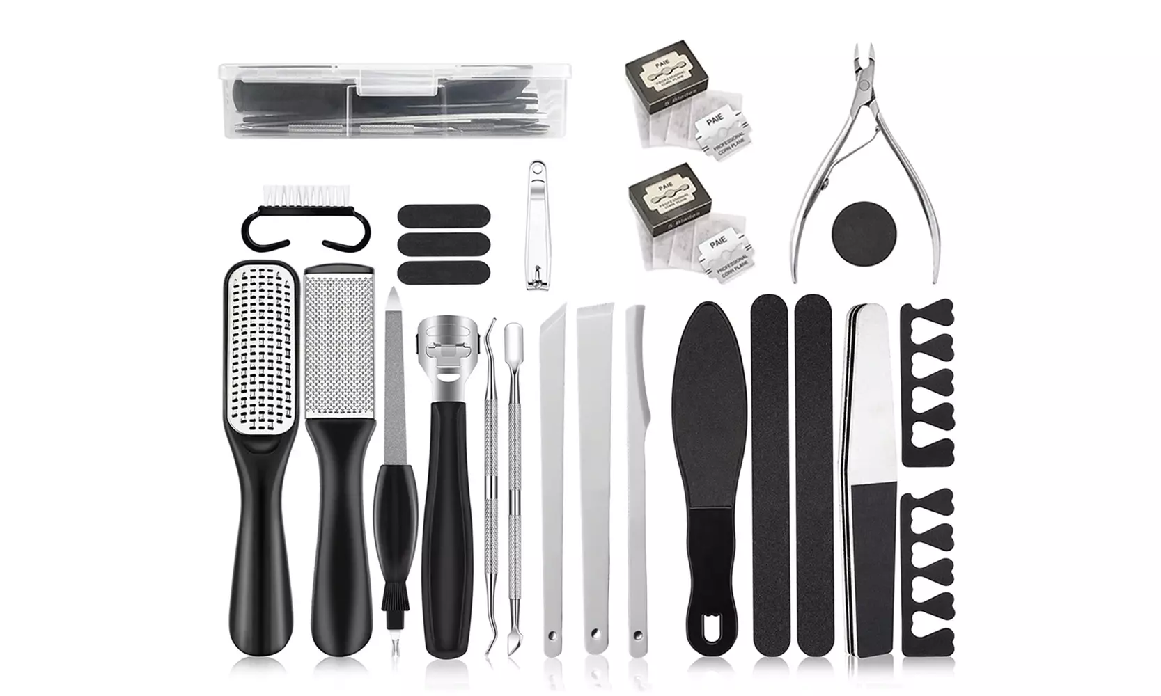 Professional Pedicure Kit 28In1 Foot Care File Set For Callus & Dead SkinRemover - Primary Image