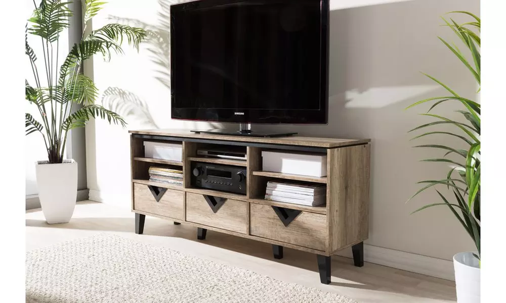 Wales Rustic-Industrial TV Stand - Second Medium