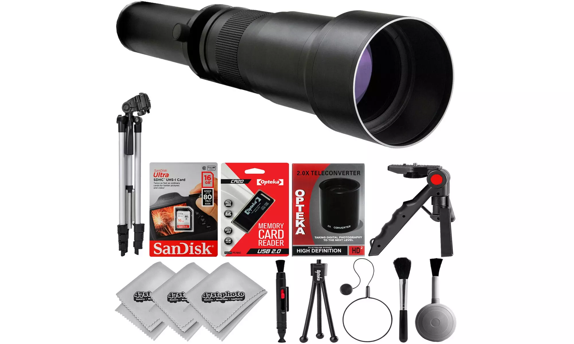650-2600mm f/8 Sports & Wildlife Super Zoom Lens for Canon DSLR Cameras - Primary Image