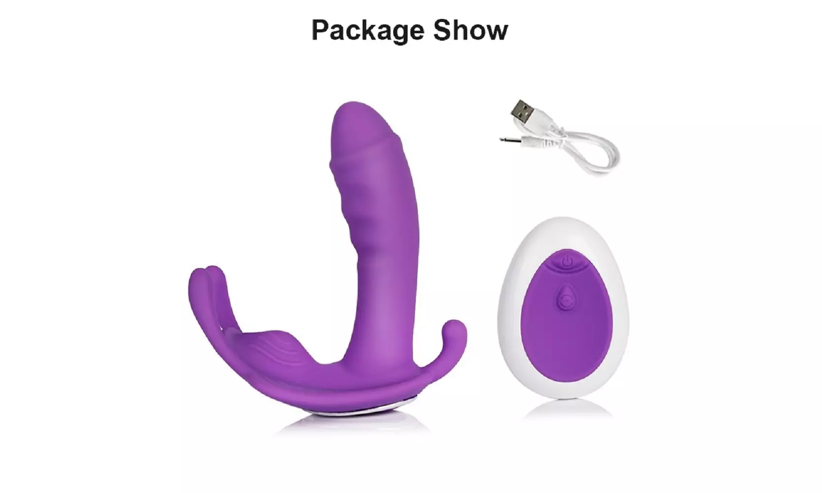 Wireless Remote Control Waterproof Wearable Silicone Butterfly Panty Vibrator