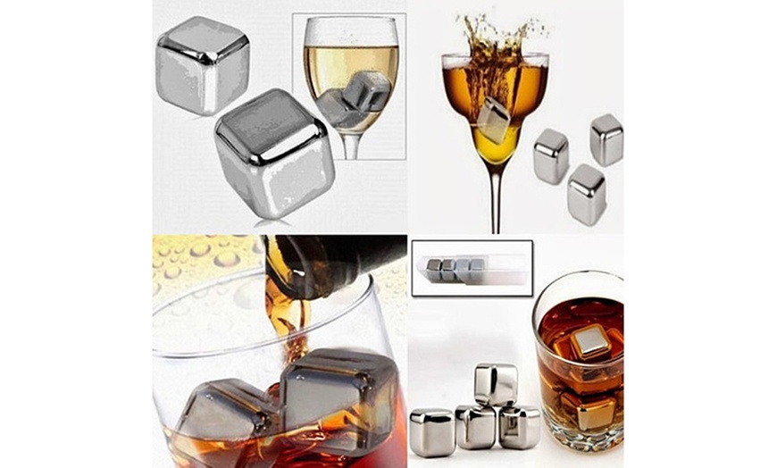 Image 2: Steel Chillers The Stainless Steel Food Grade Ice Cubes For Cocktails