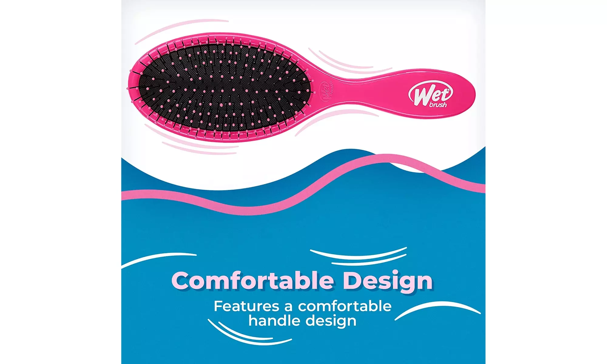 Wet Brush Original Detangler Hair Brush Exclusive Ultrasoft IntelliFlex Bristles - Second Medium