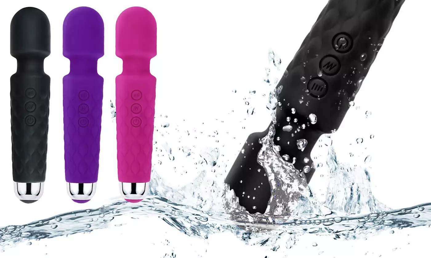 20 Frequency Powerful AV Vibrator G Spot Magic Wand Massager USB Rechargeable