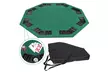 48" Folding Octagon Poker Card Game Table Top w/Cup Chip Holders Blackjack Party - Second Medium