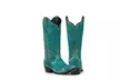 Black Star MEDINA (Turquoise) Women's Cowboy Boots - Second Medium