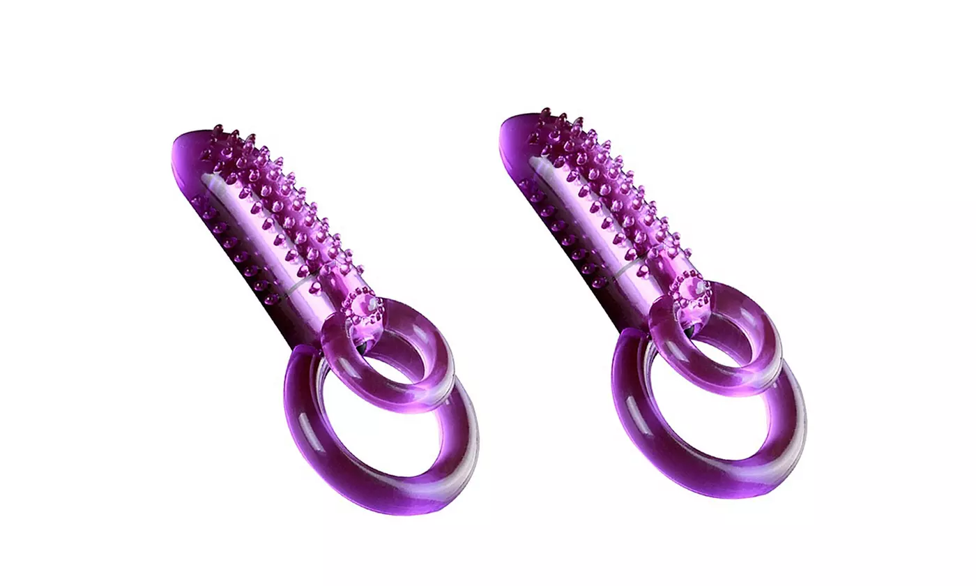 Dual Ring Vibrating Rings Adult Products Couples Sex Love Toys - Second Medium