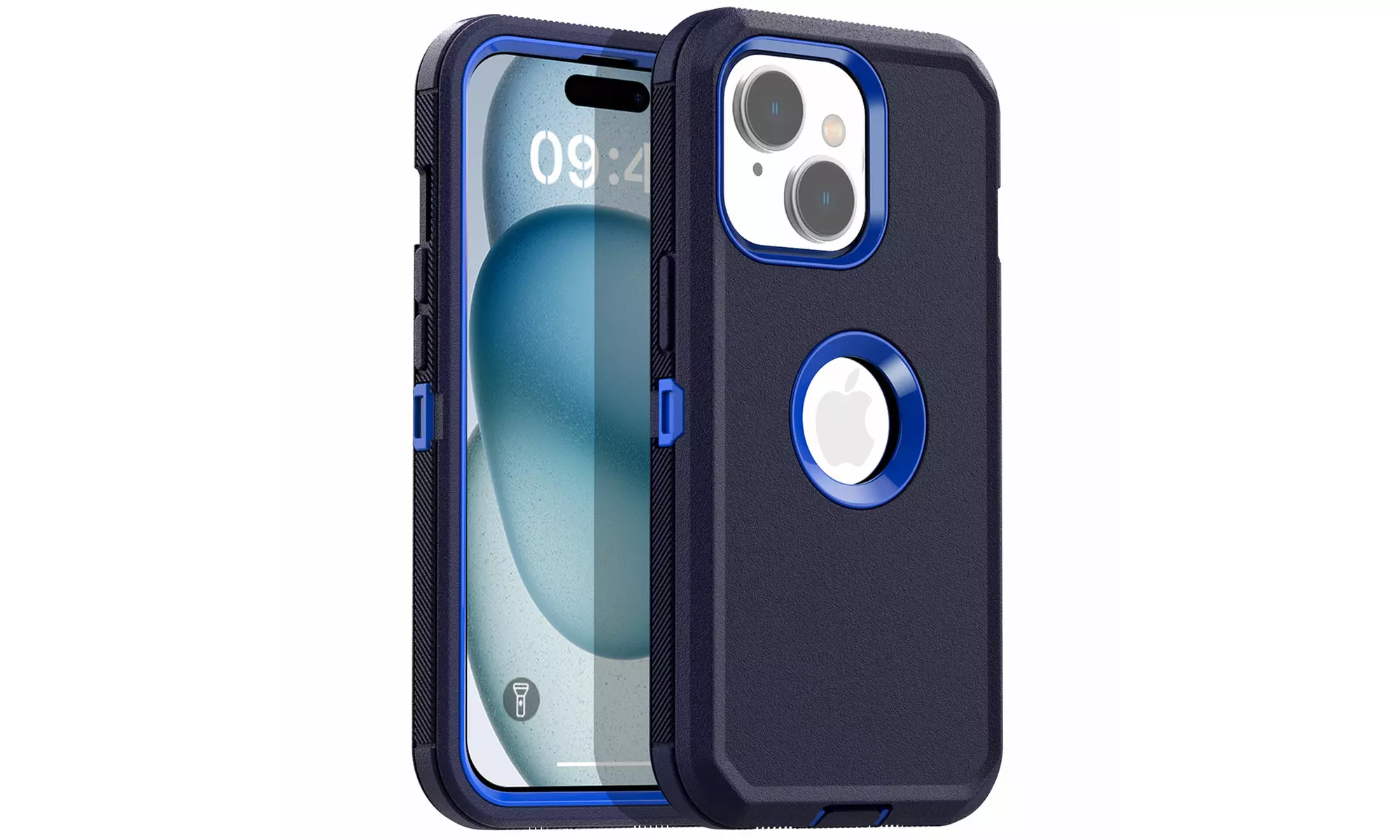 For iPhone 15 Pro Max/15 Case Shockproof Heavy Duty Rugged Cover Logo View