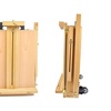 Image 3: Portable Rolling Sketch Box Oil Painting Easel with Palette