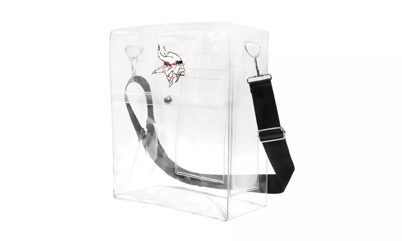 Little Earth NFL Stadium Approved Floral Clear Ticket Satchel - Primary Image
