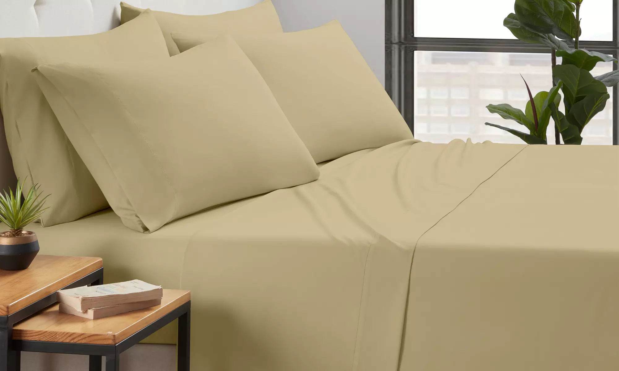 Kathy Ireland Bamboo Cooling 6 Piece Sheet Set with Deep Pockets 