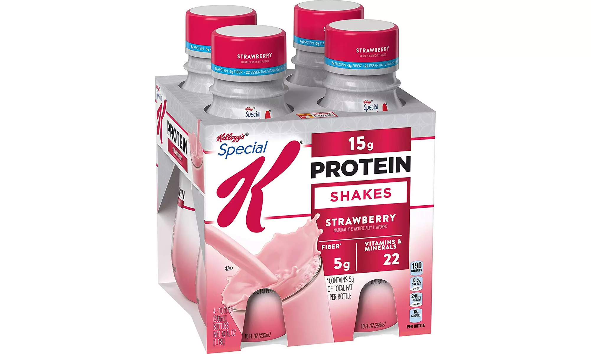 Kellogg's Special K Protein Shakes, Strawberry, 10 Fl. Oz, 4 Count, Pack of 3 - Primary Image