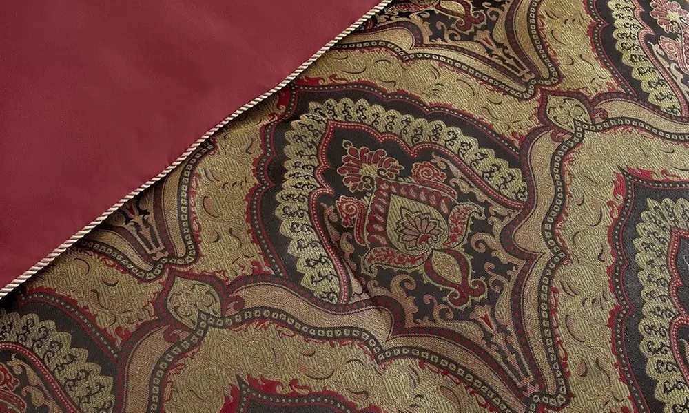 Chezmoi Collection Seville 9-piece Jacquard Paisley Oversized Comforter Set - Primary Image