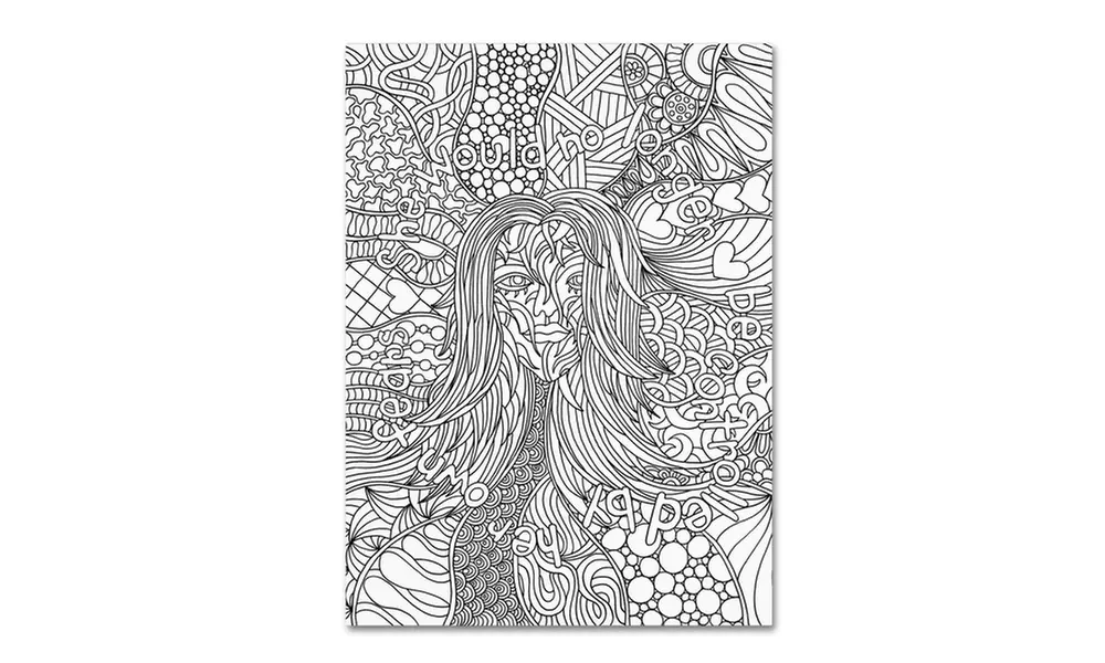 Kathy G. Ahrens 'Mixed Coloring Book 58' Canvas Art - Primary Image