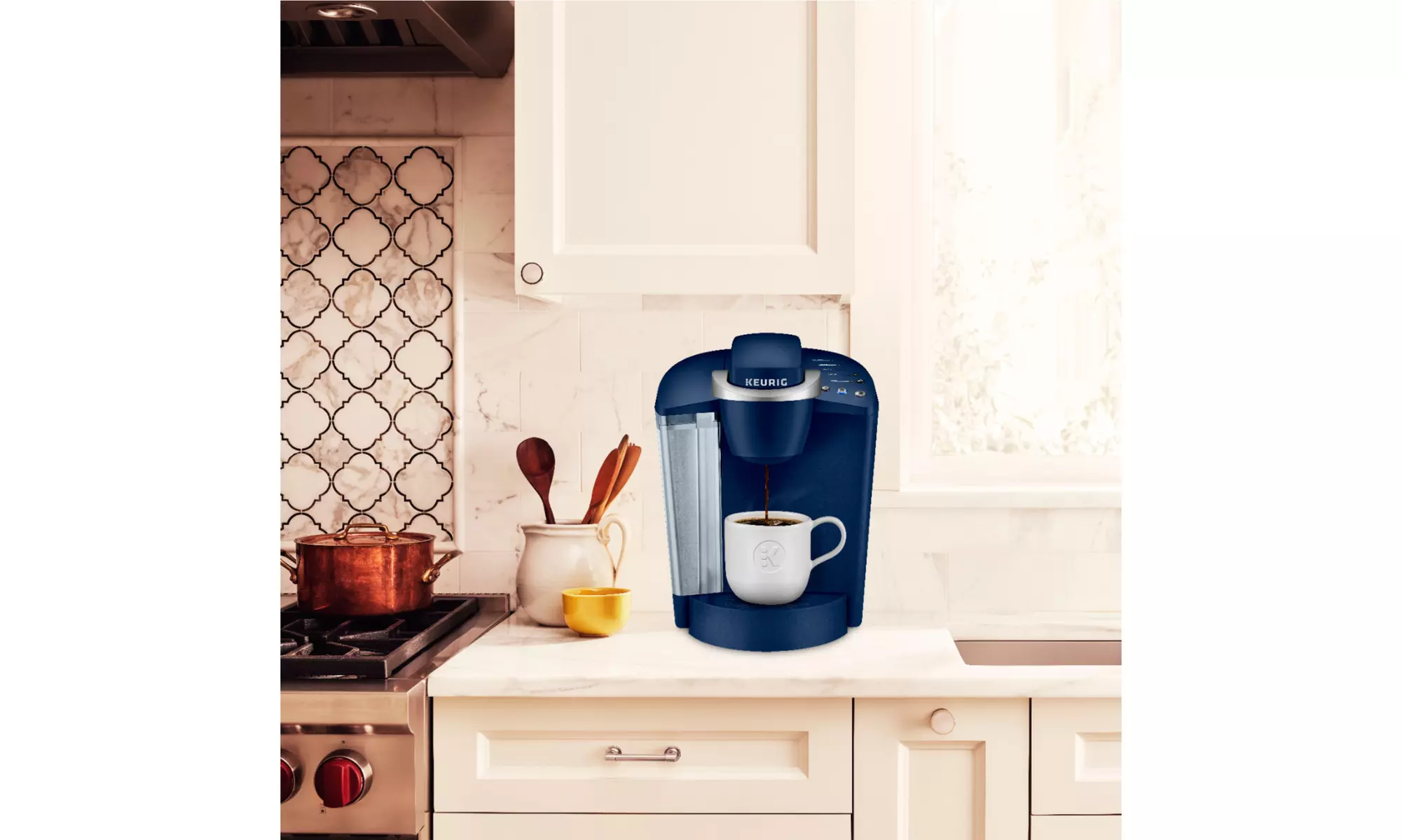 Keurig K-Classic K50 Single Serve Coffee Maker Patriot Blue - Second Medium