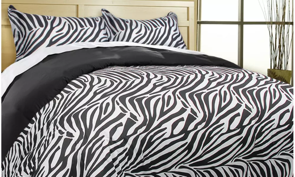 Leopard or Zebra Reversible Duvet Cover Sets - Second Medium