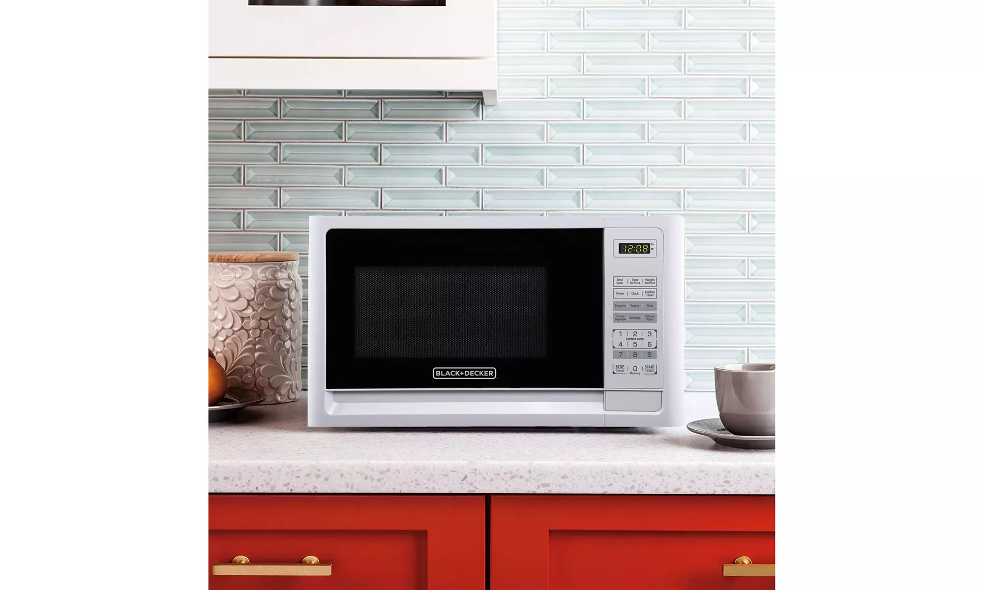 Black & Decker EM031MFO-X1 1.1 Cu. Ft. Digital Microwave, White - Image 4