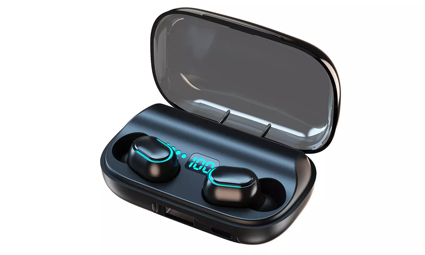 Wireless Headphones TWS Bluetooth 9D Stereo Earphones Headsets Mini Earbuds - Primary Image