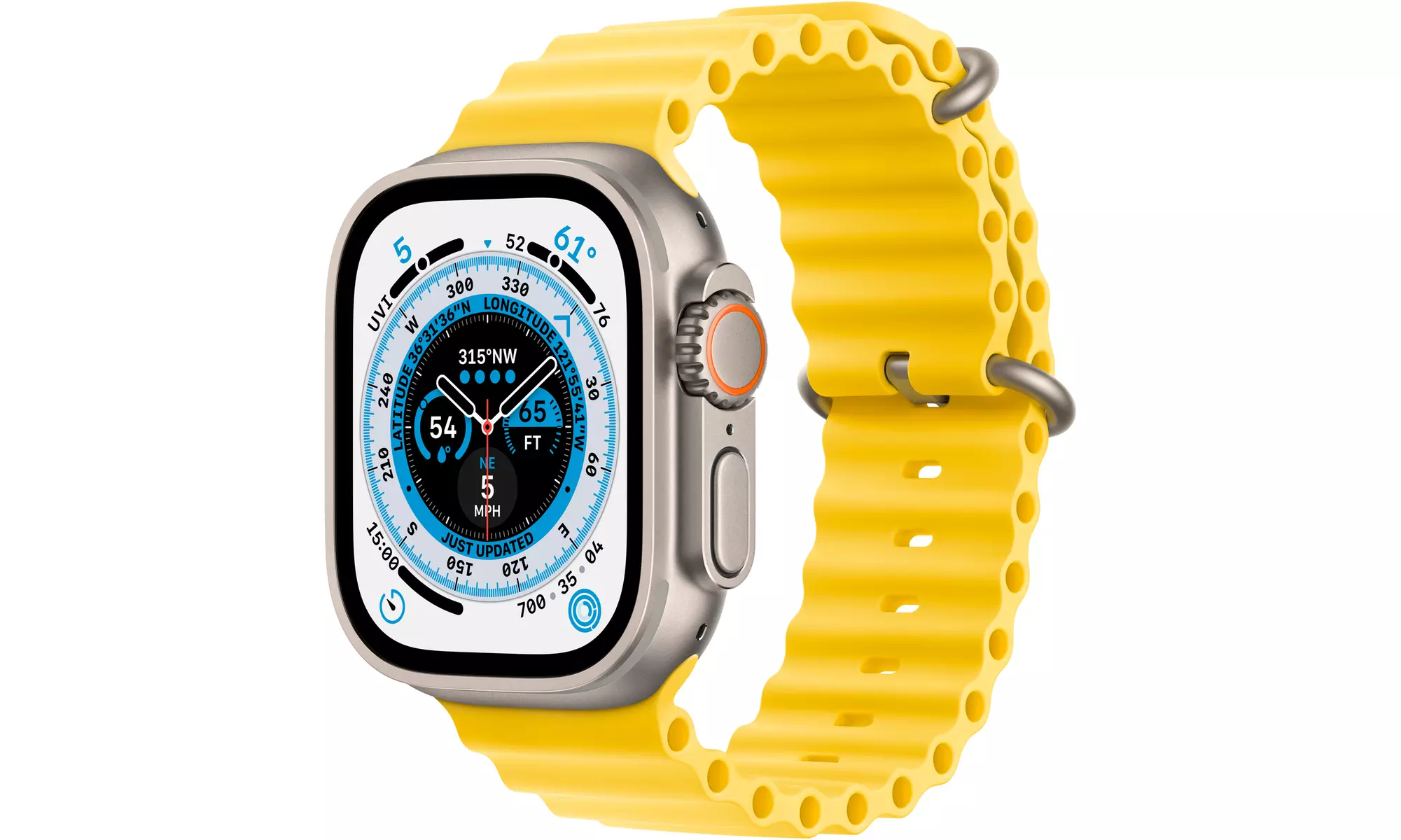 Apple Watch Ultra, Rugged 49mm Titanium Case with Custom Action Button