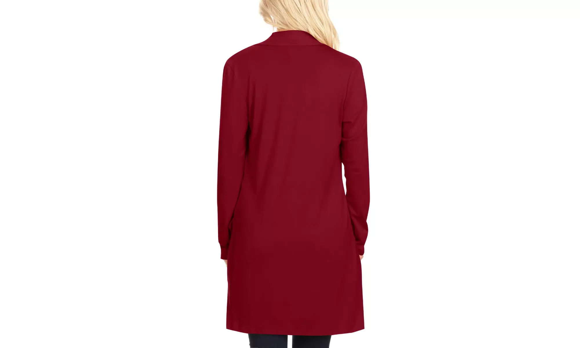 Women's Casual Long Sleeve Solid Open Cardigan