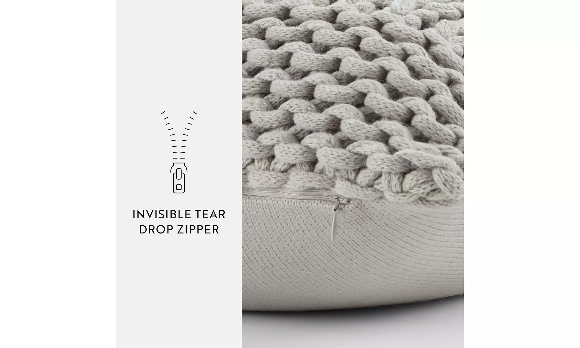 iEnjoy Home Cozy Chunky Knit Acrylic Decor Throw Pillow
