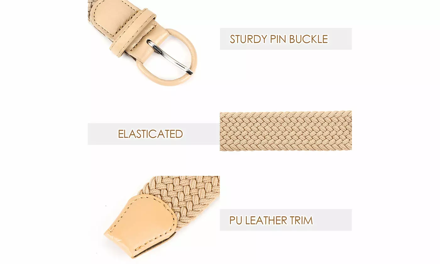 Women's Elastic Braided Woven Belt