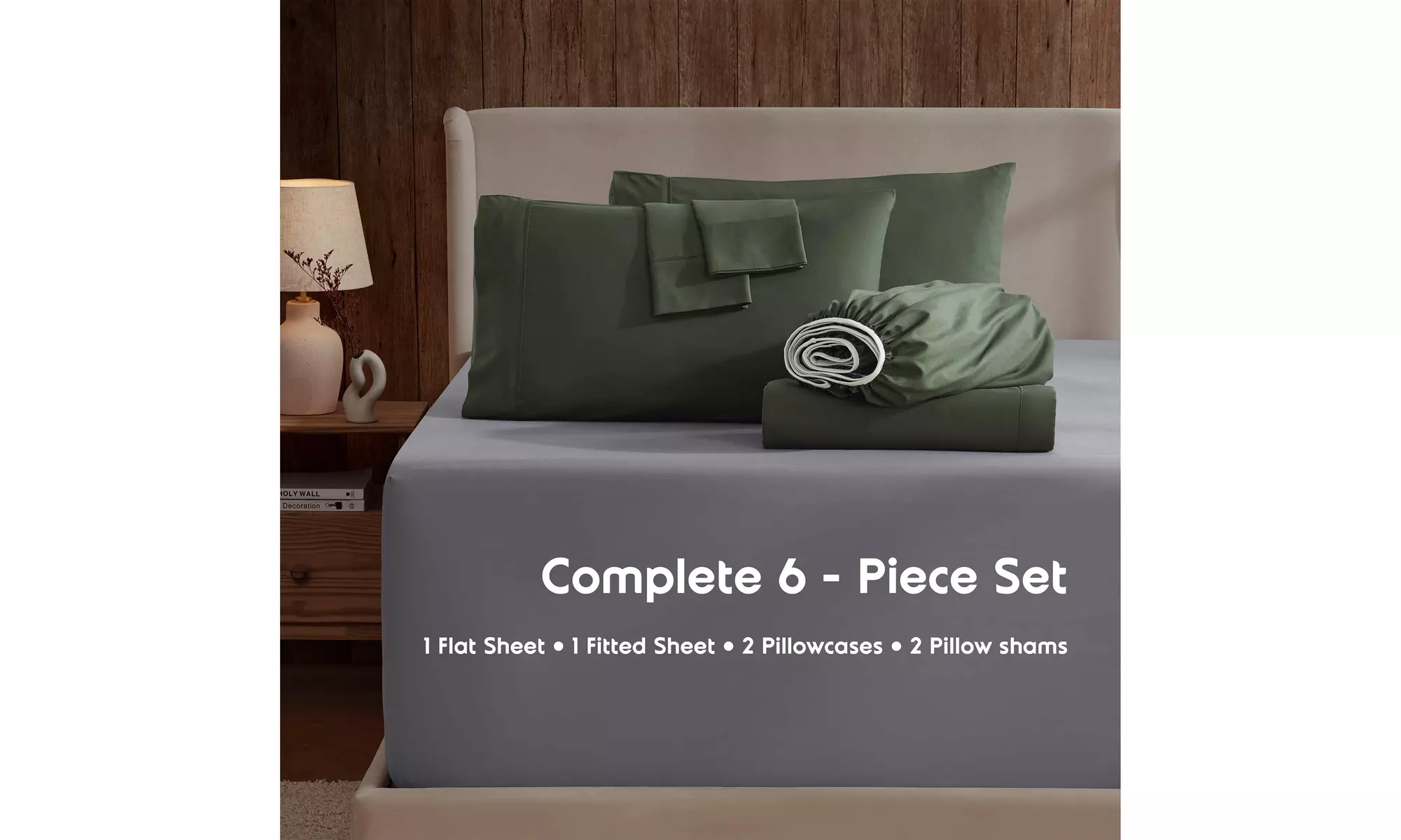 Nestl Split King Extra Soft Microfiber Deep Pocket Bed Sheet Set - 5 Piece