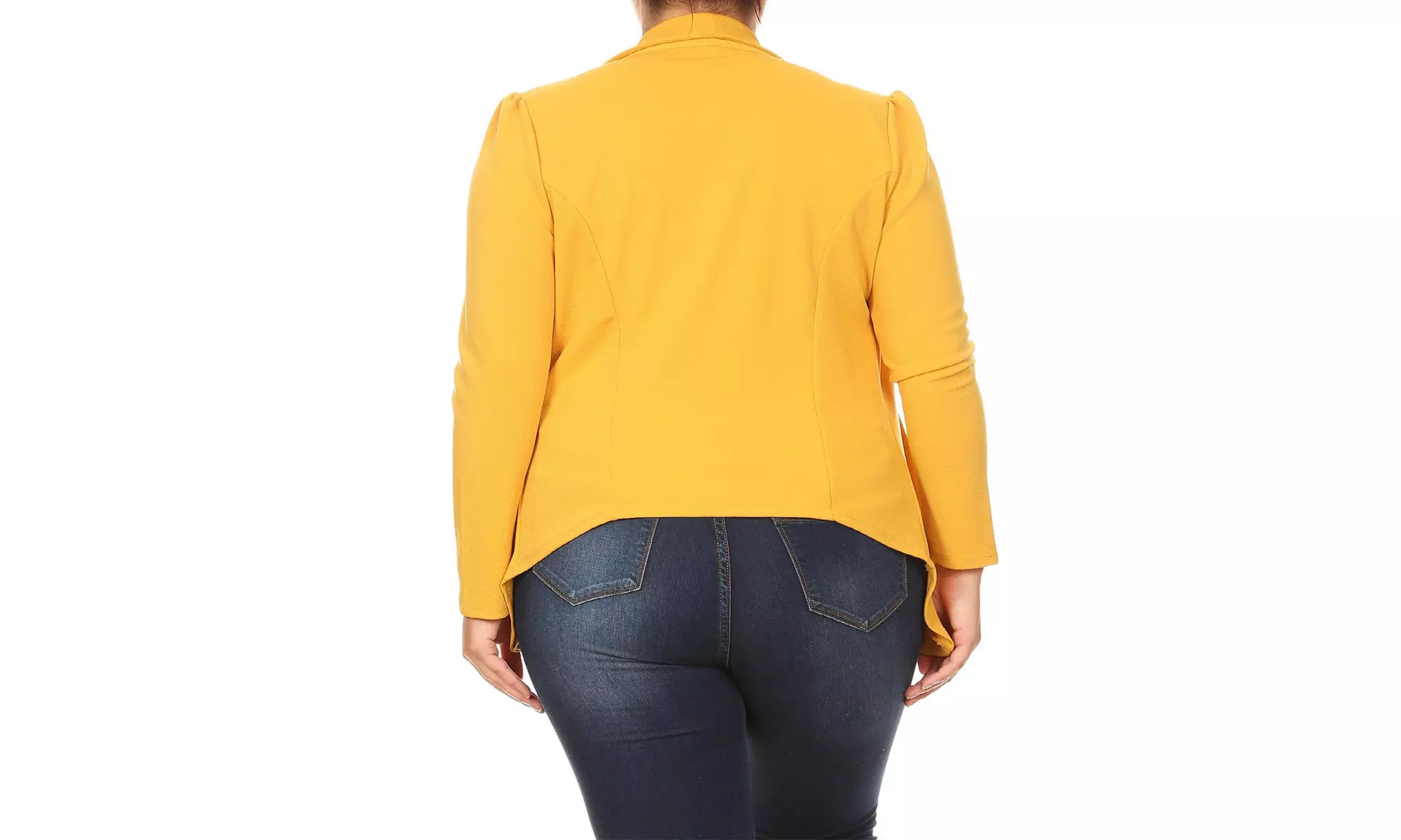 MOA Collection Womens Open Front Blazer with Plus Size