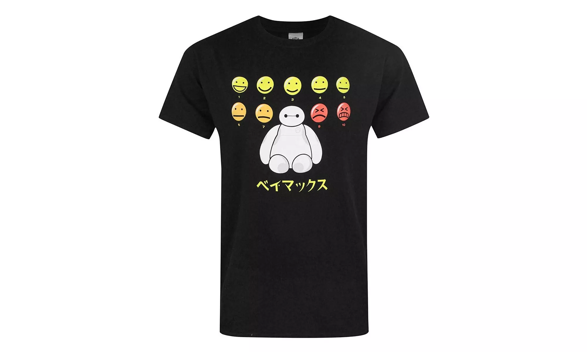 Big Hero 6 Official Mens Baymax Pain Scale T-Shirt - Primary Image