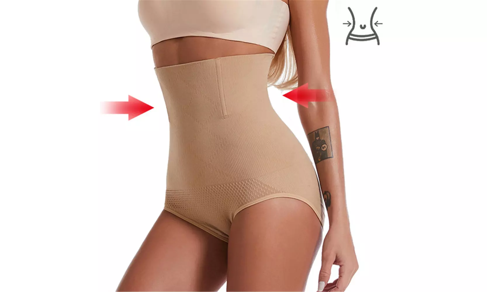 Bohuma Shapewear for Women Tummy Control High Waist Panties Butt Lifter Panties