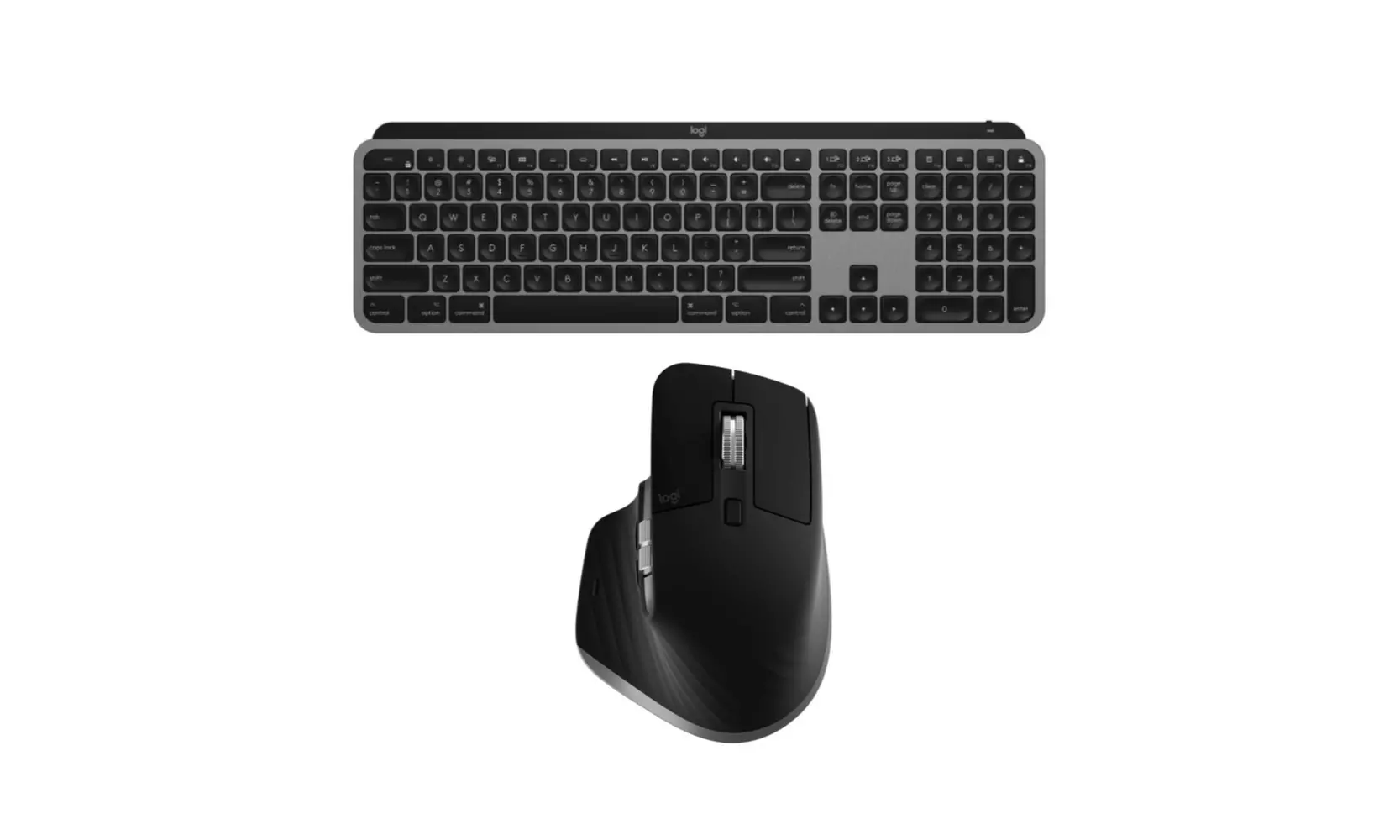 Logitech MX Keys Advanced Illuminated Wireless Keyboard and MX Master 3 Mouse - Primary Image