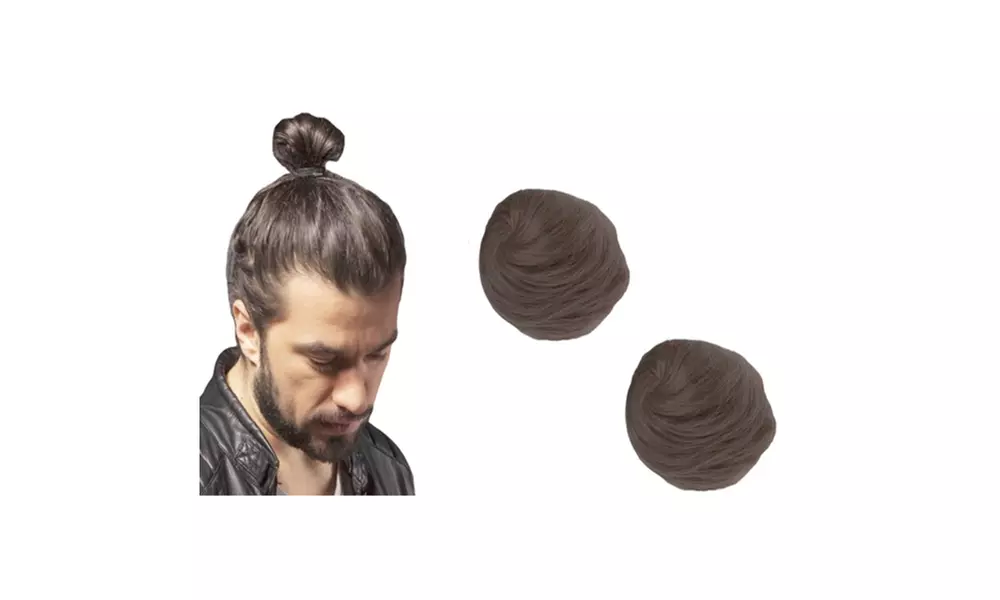Premium Trending Fashion Clip-On Man Bun Men's Fashion Accessories - Primary Image
