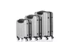 3-in-1 Multifunctional Large Capacity Traveling Storage Suitcase Silver Gray