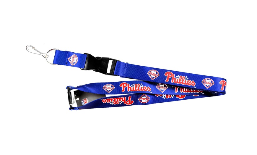 Philadelphia Phillies Lanyard Keychain Id Holder Ticket - Blue | Groupon