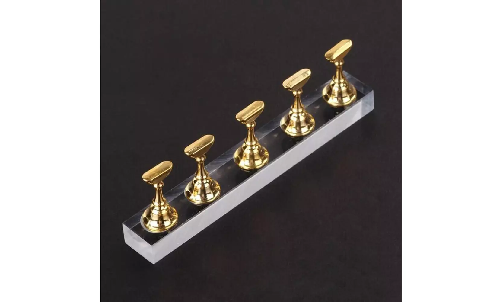 False Nail Tips Practice Display Stand Holder Magnetic Manicure Nails Salon Tool - Second Medium