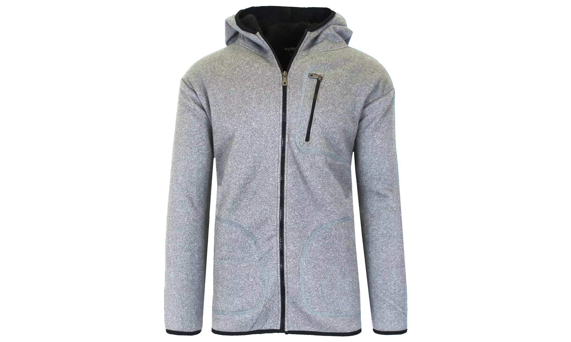 Men's Heavyweight Sherpa Fleece-Lined Full Zip up Hoodie Sweatshirt (S-XL)