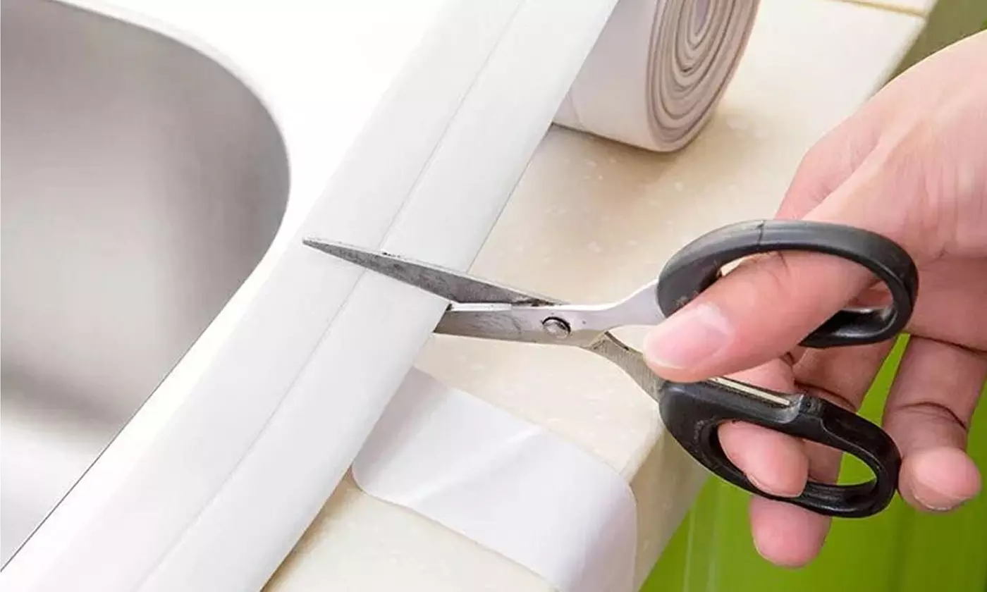 PVC Self Adhesive Caulking Sealing Tape for Kitchen Sink Toilet Bathroom