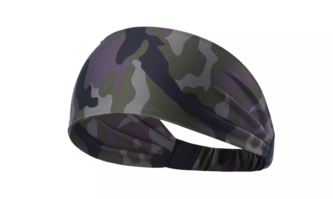 Unisex Yoga Sport Athletic Headband for Running Sports Elastic Wicking Sweatband