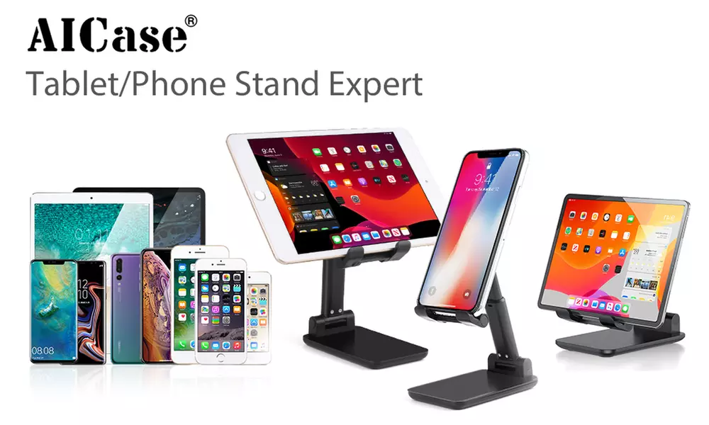 Adjustable Cell Phone Tablet Stand Desktop Holder Mount Mobile Phone iPad iPhone